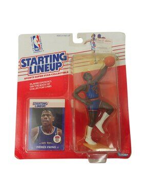 1988 Kenner Starting Lineup NBA Patrick Ewing NY Knicks Action Figure Card NOC